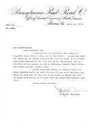 PRR Assistant Engineer Letter, 1904